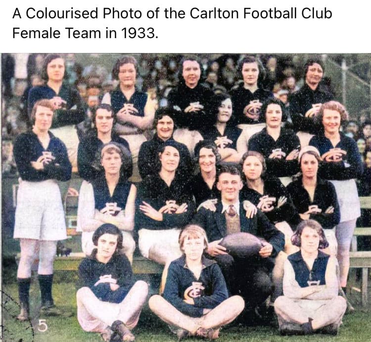 When Women of Carlton took to the field