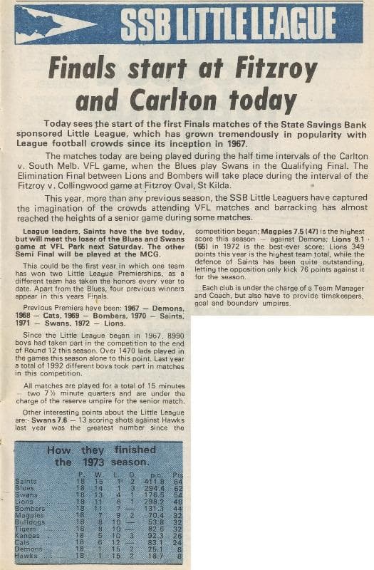 1973 Little League